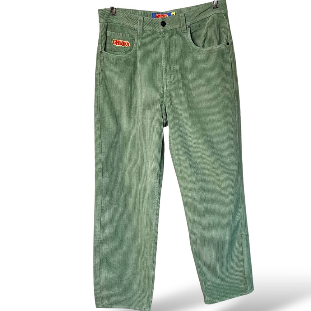 Empyre Olive Green Straight Leg Pants - Picture 2 of 9